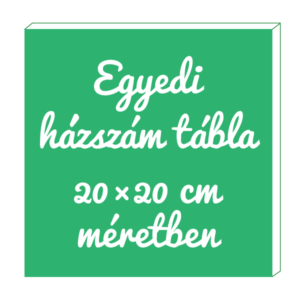 M933 Egyedi laminált házszám tábla 20×20 cm