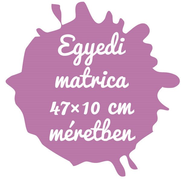 online kültéri Matrica tervező egyedi készítés szerkesztő 47×10 cm