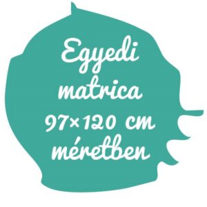 Egyedi matrica 97×120 cm területen