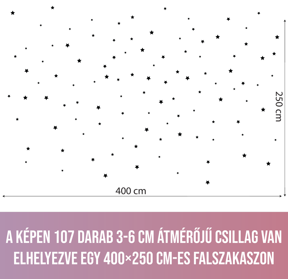 Csillagos csillagok gyerek falmatrica matrica falra fali matrica gyerekszoba