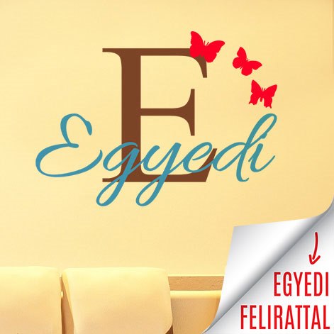 Egyedi feliratú pillangós falmatrica M829 - Image 2