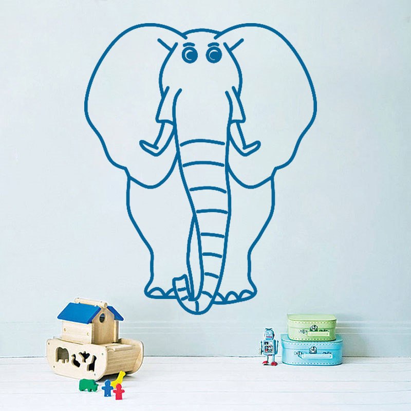 Elefánt falmatrica dekoráció gyerekszoba kreatív ajándék ötlet
