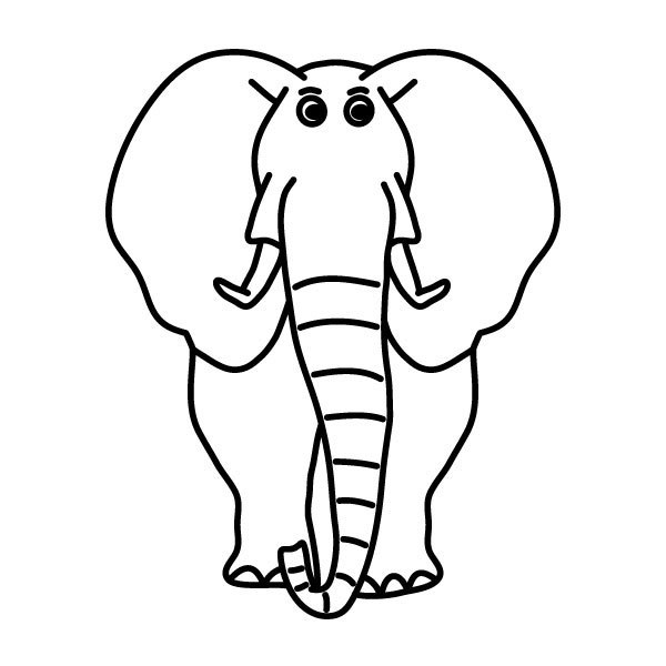 Elefánt falmatrica dekoráció gyerekszoba kreatív ajándék ötlet