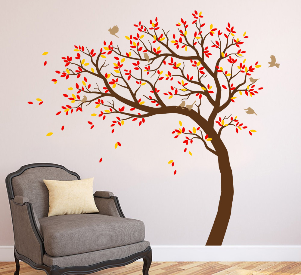 Fa falmatrica nappaliba halószobába gyerekszobába matrica babaszobába