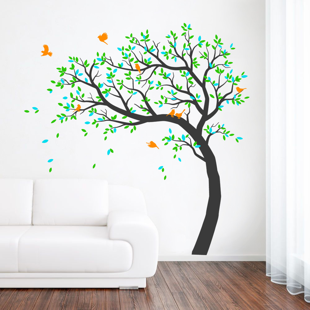 Fa falmatrica nappaliba halószobába gyerekszobába matrica babaszobába