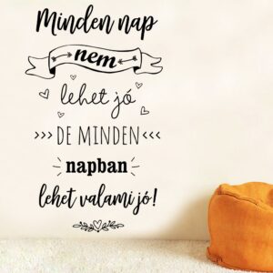Mindennapi motivációs idézet falmatrica M854