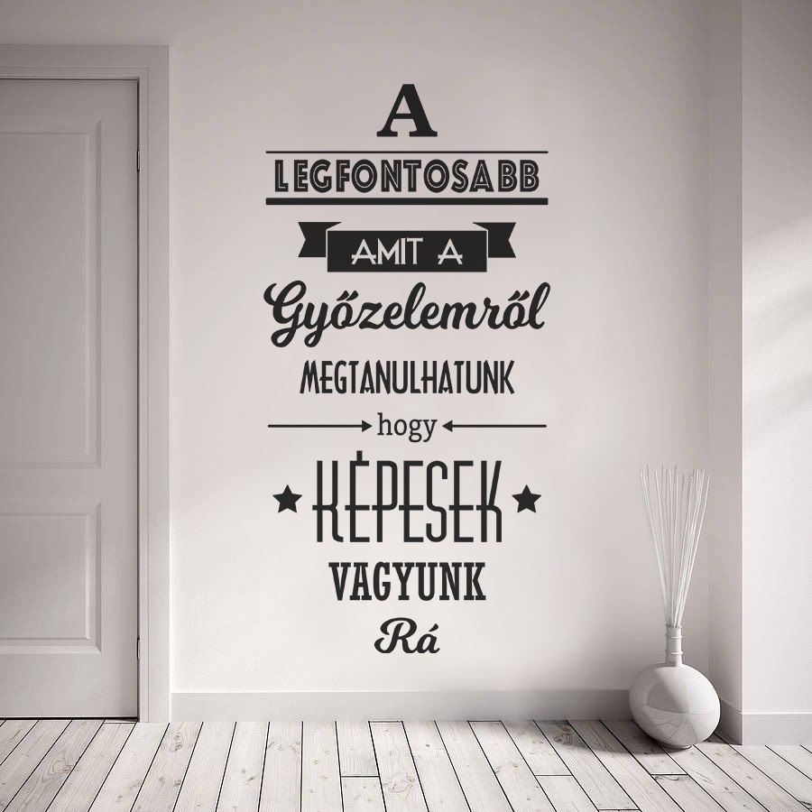 Falmatrica idézet győzelem olcsón hálószobába faltetoválás feliratos