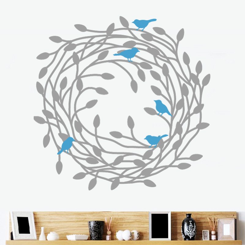 Fészek falmatrica faltetoválás fali matrica gyerekszoba olcsó házilag dekor