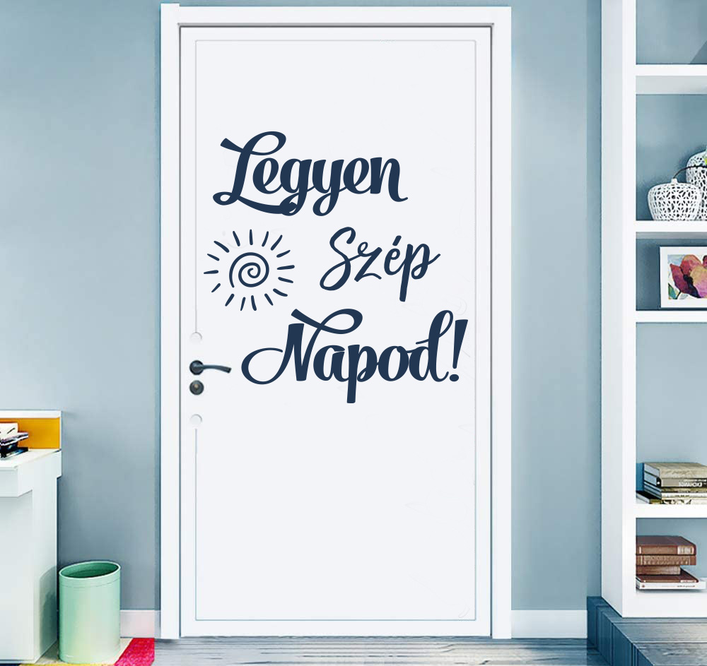 Feliratos falmatrica nappaliba halószobába gyerekszobába fali matrica