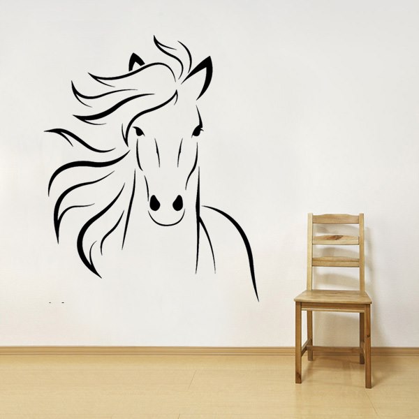 Lovas ajándék tárgy ló fali falmatrica faltetoválás gyerekszoba dekoráció
