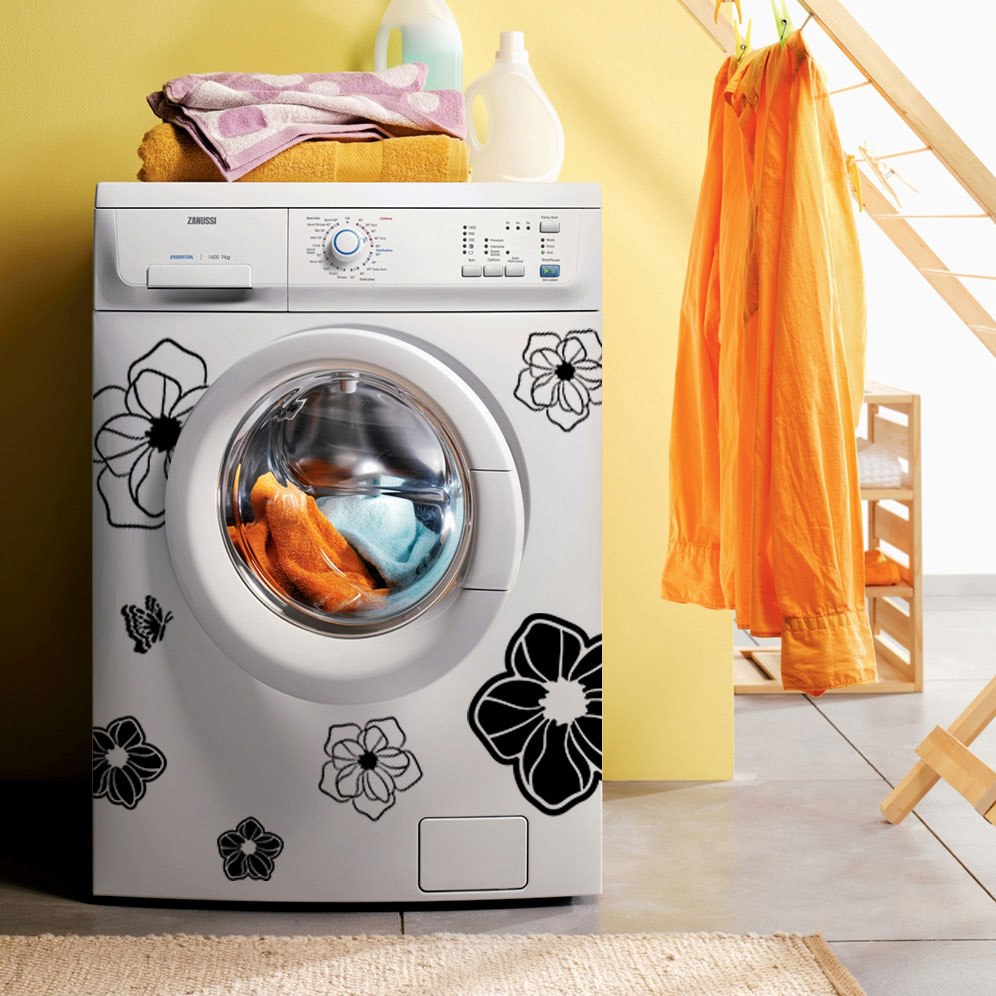 Virágos falmatrica gyerekszoba dekoráció faltetoválás