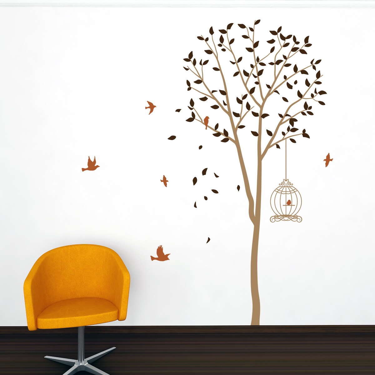 Nagy fa olcsó falmatrica gyerekszobába fali matrica faltetoválás olcsón