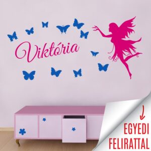 Tündér egyedi felirattal falmatrica dekoráció M330