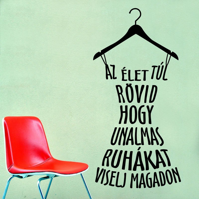 Unalmas ruhák falmatrica gyerekszoba dekoráció faltetoválás