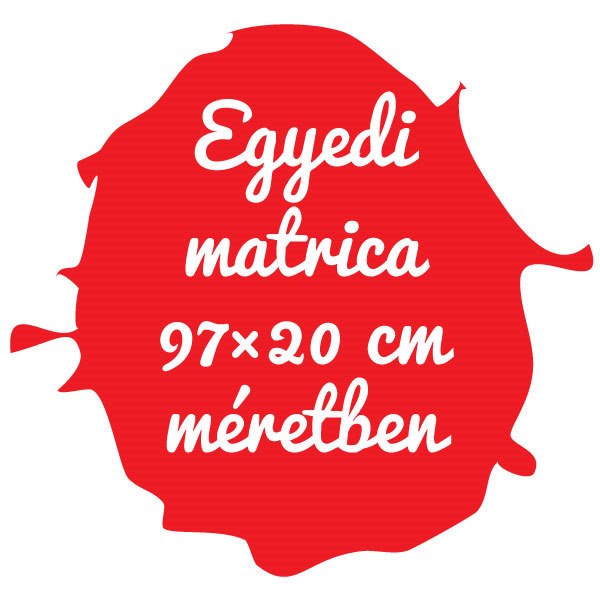 online kültéri Matrica tervező egyedi készítés szerkesztő 97×20 cm
