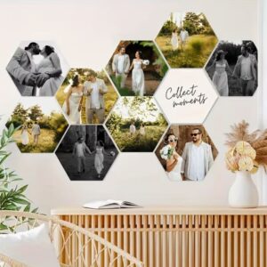 M950 Hatszögletű fotó tábla (23×20 cm) hexagon formában saját fotóval