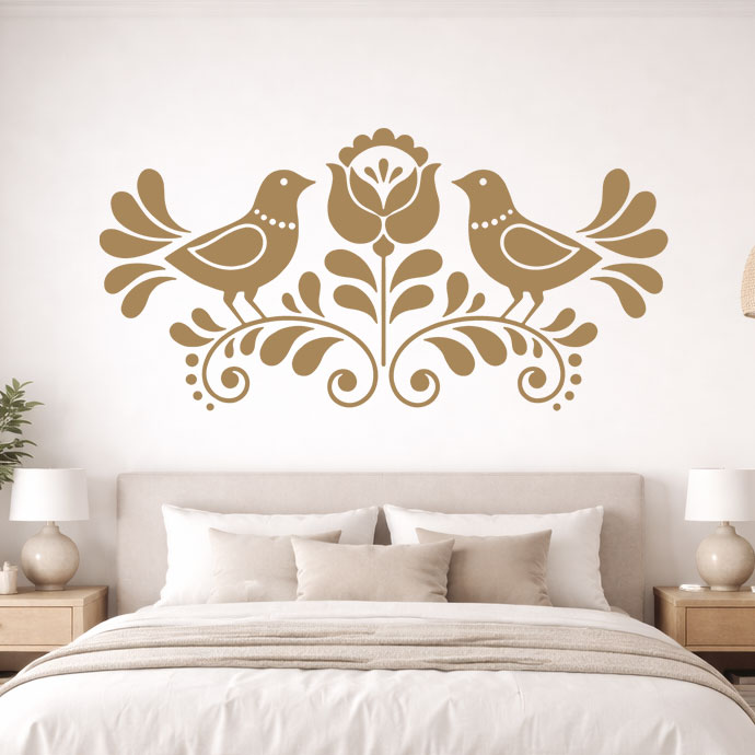 Madaras magyar népmesés népi motívum falmatrica