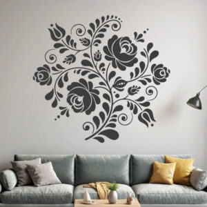 Magyar népi motívum falmatrica M863