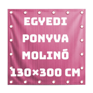 Kültéri reklámponyva molinó 130×300 cm T356